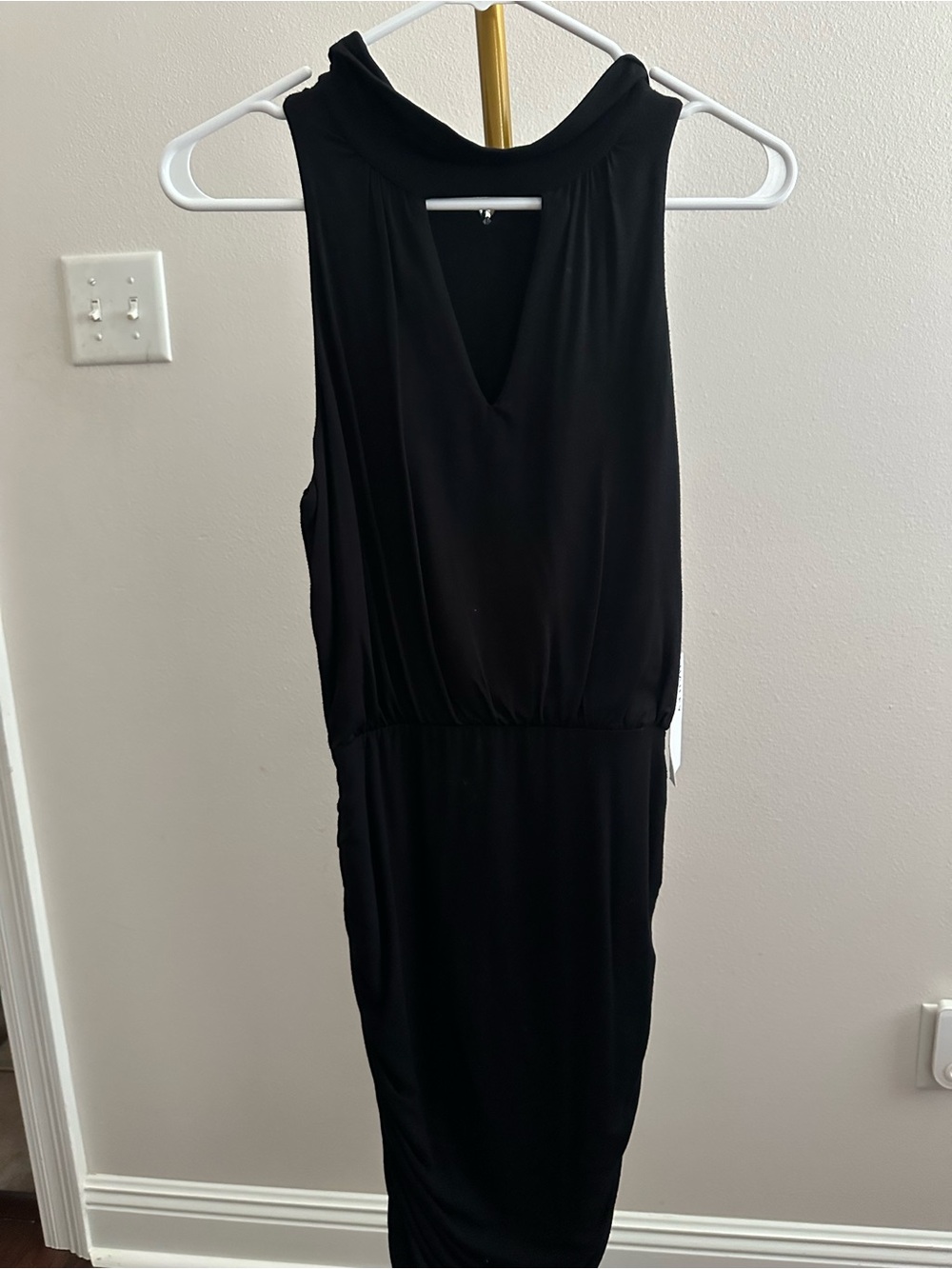 Bailey 44 Black Sleeveless Mock Neck Sheath Dress